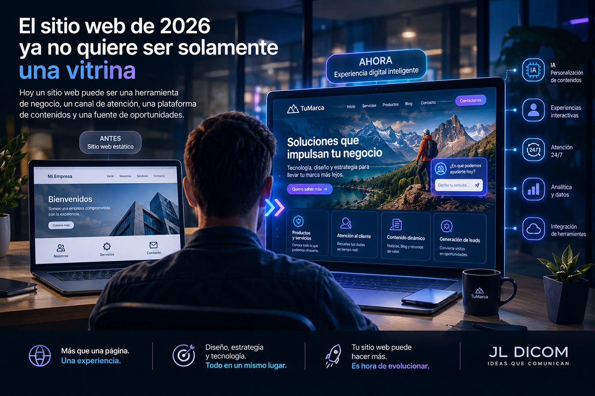 El sitio web de 2026 ya no quiere ser solamente una vitrina