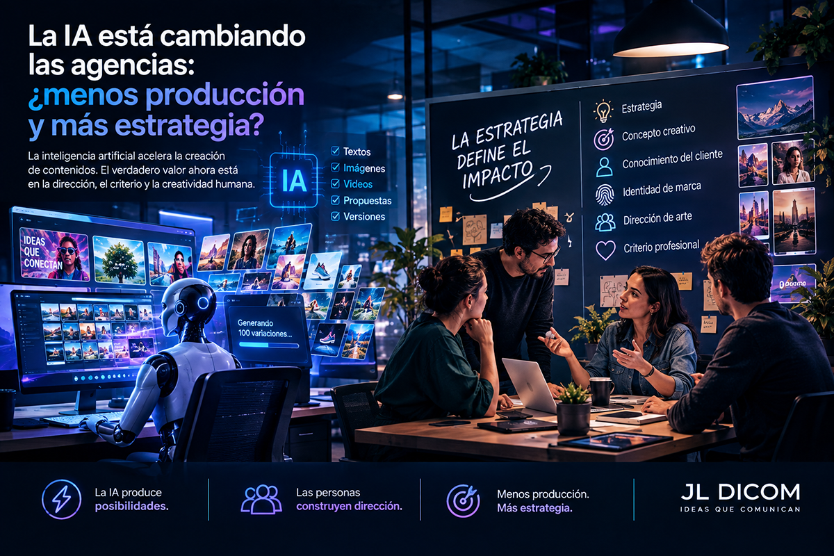 IA en las agencias: menos producción, más estrategia