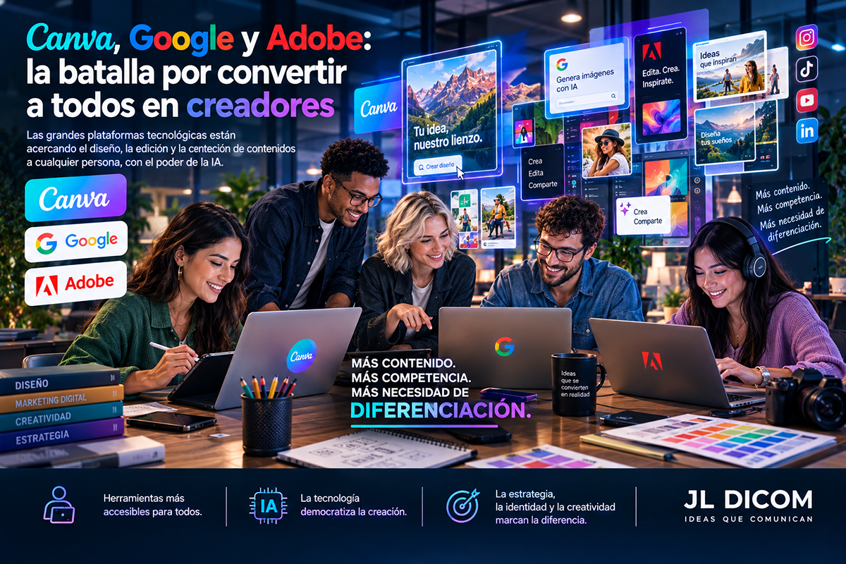 Canva, Google y Adobe: la batalla por los creadores